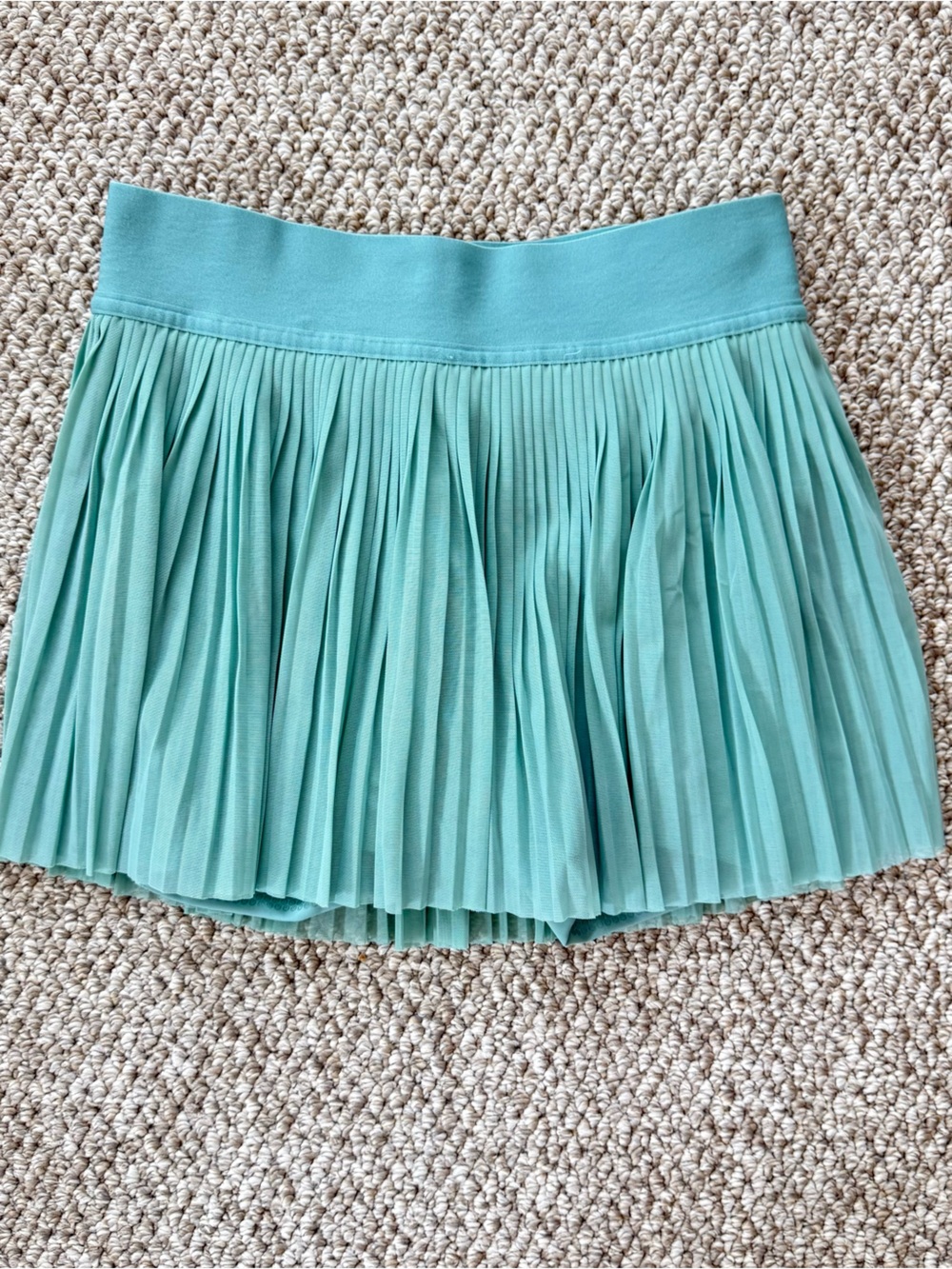 lululemon athletica Pleated Mint Mini Skirt